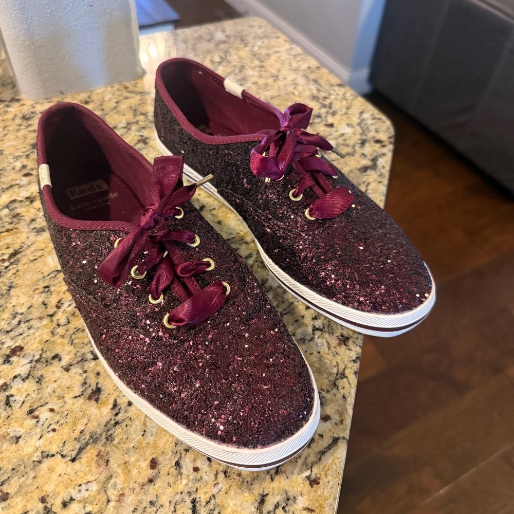 Size 8 Kate Spade Glitter Keds